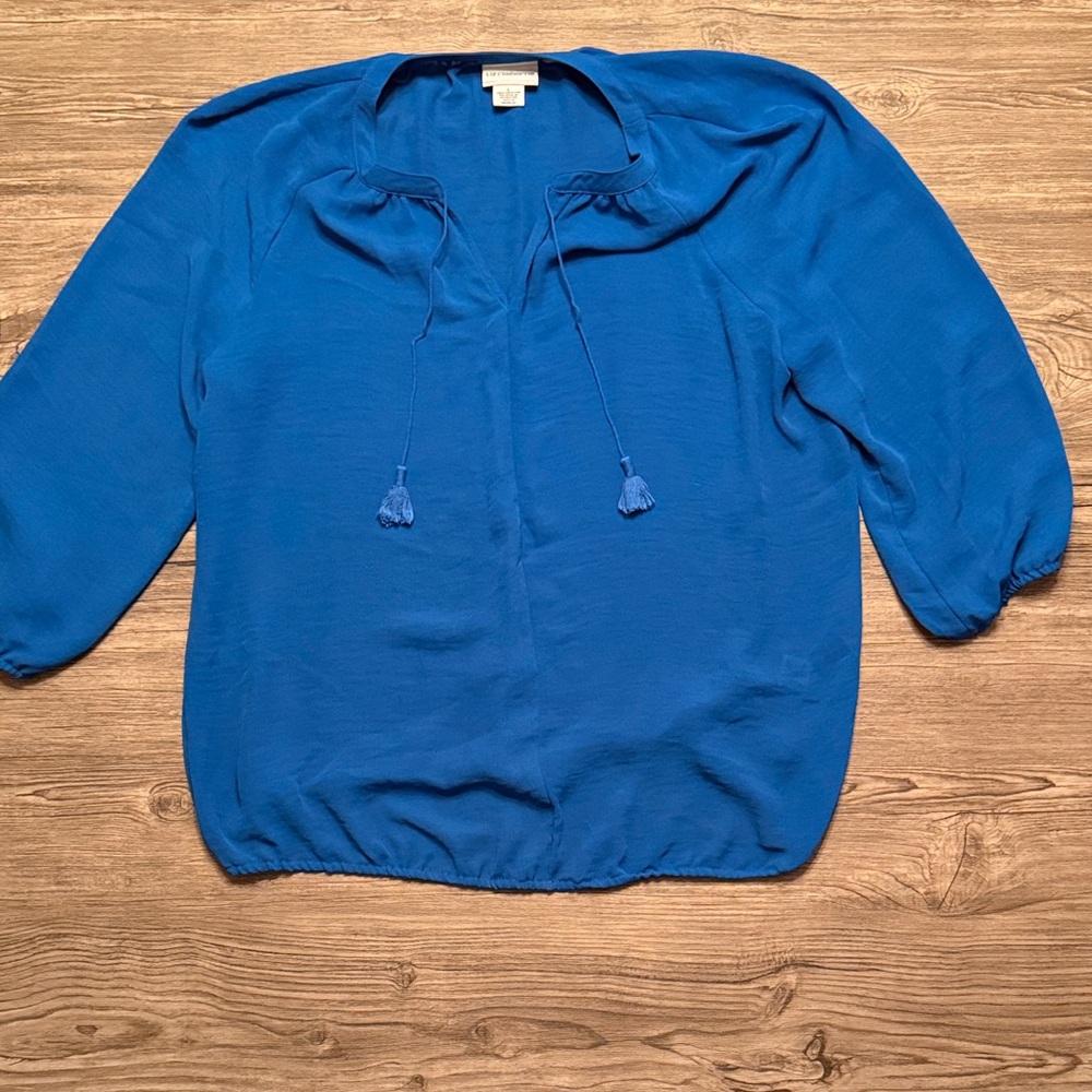 Liz Claiborne Royal Blue Blouse